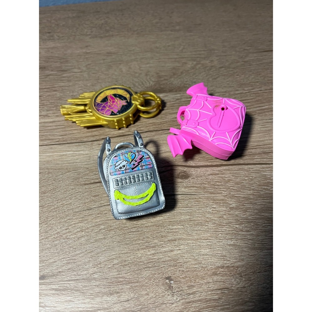 Monster High Accessories Backpack Key Charm Mini‎ Purse Lot Kids Toy